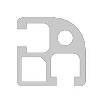 10-3232RC-0-1500MM MODULAR SOLUTIONS EXTRUDED PROFILE 32MM X 32MM ROUND CORNER, CUT TO THE LENGTH OF 1500 MM
